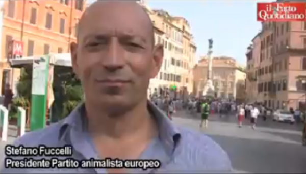 stefano fuccelli, leader partito animalista europeo