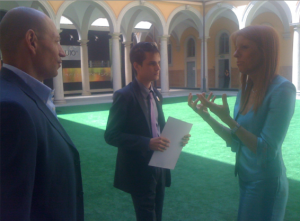 Il Ministro M.V. Brambilla con il presidente ed il coordinatore nazionale circoli Partito Animalista Europeo